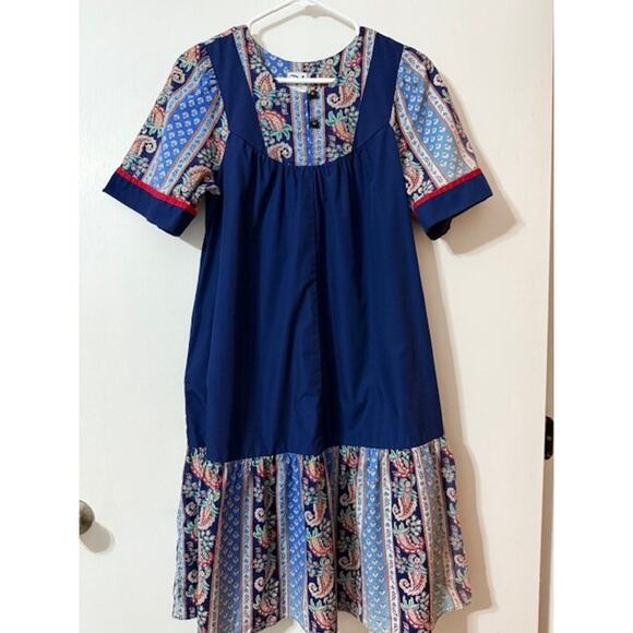 Vintage RM Midi Short Sleeve Hawaiian Dress - Size S/P - Made in Hawaii USA - Picture 1 of 10